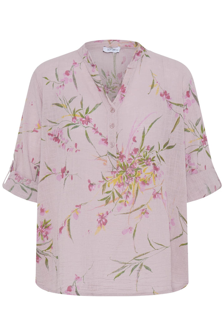 Sorbet - SBalexa Flo Bluse - Rosa
