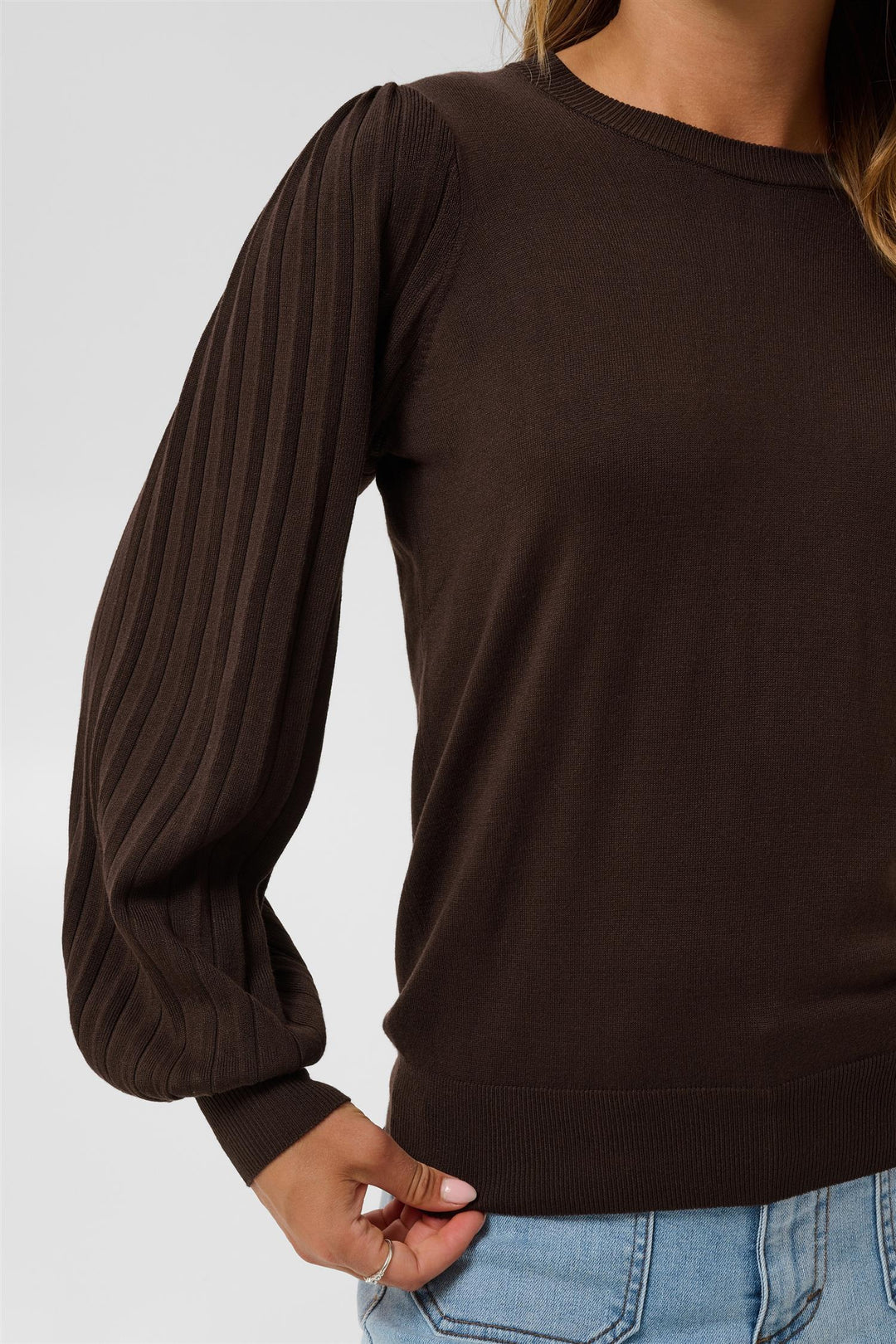 Kaffe Clothing - KAlone Genser - Brun