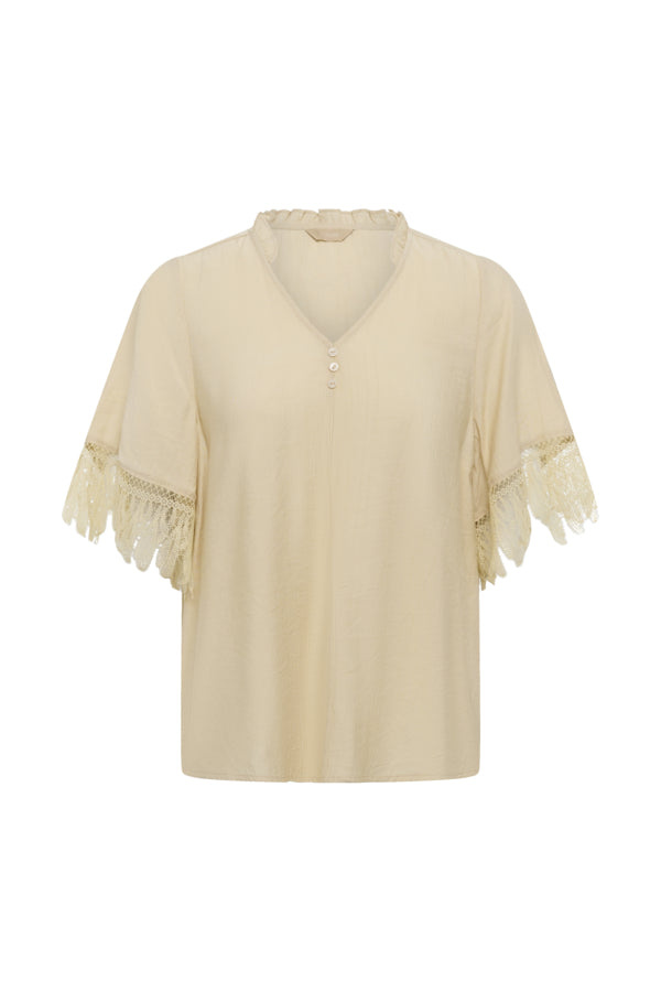 Culture - CUbrenna SS Bluse - Whitecap