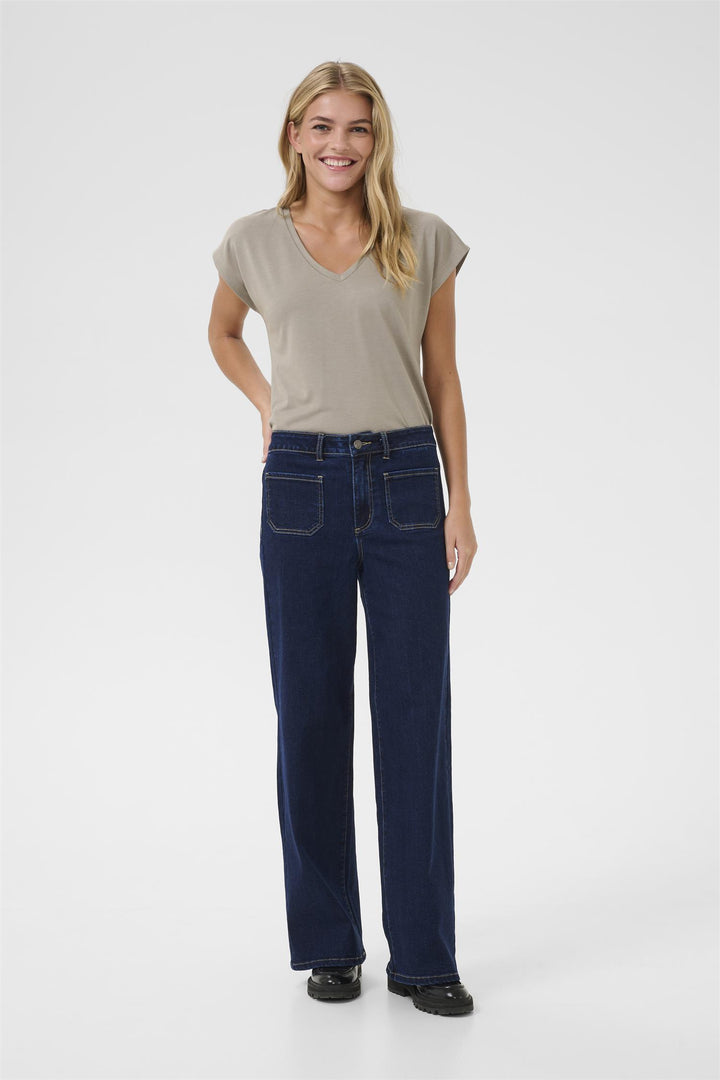 Kaffe Clothing - KAkarla Høytliv Flared Jeans