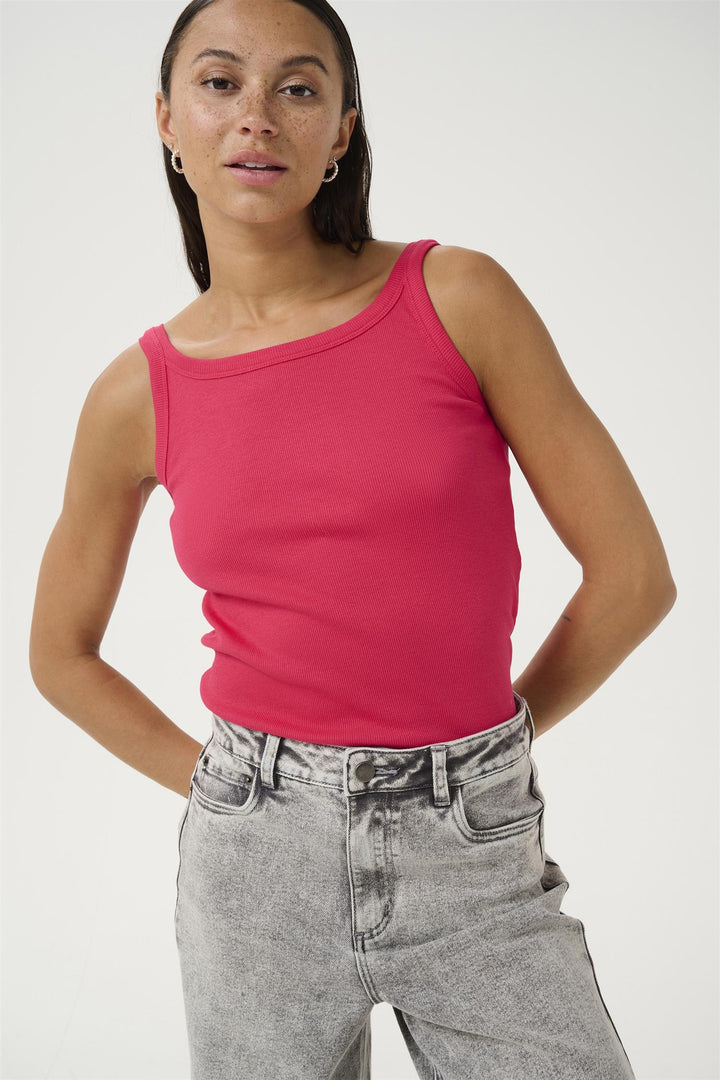 Kaffe Clothing - KAcarna tank top - Bringebær Rosa