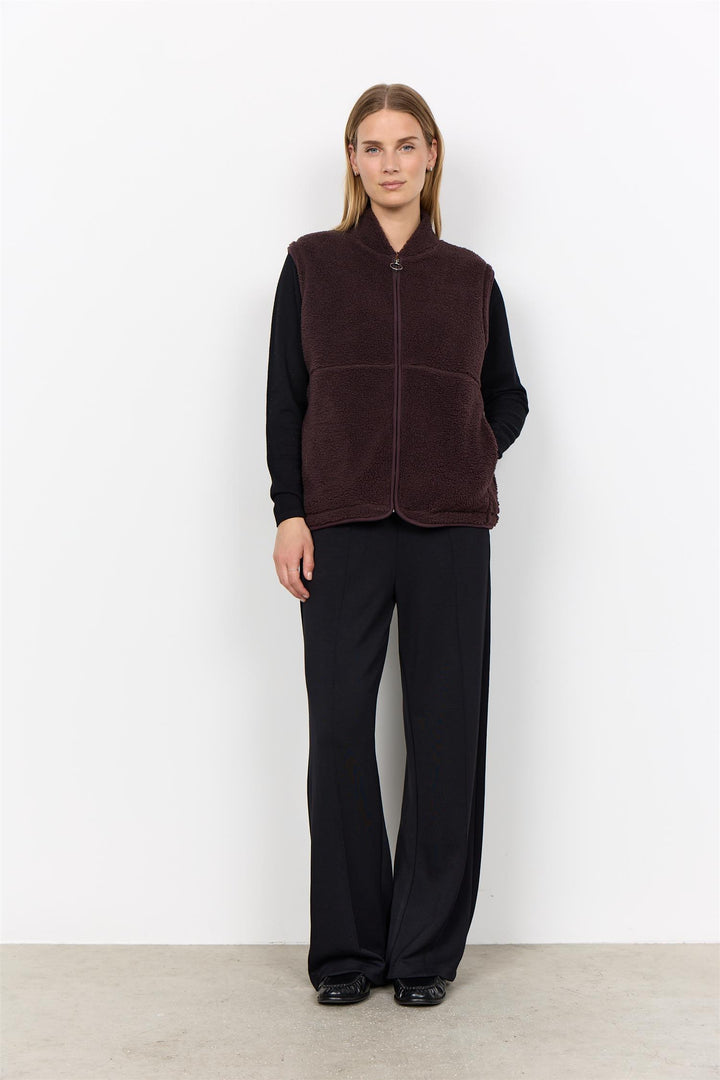 soyaconcept - SC-ONYX 3 TeddyVest - Brun