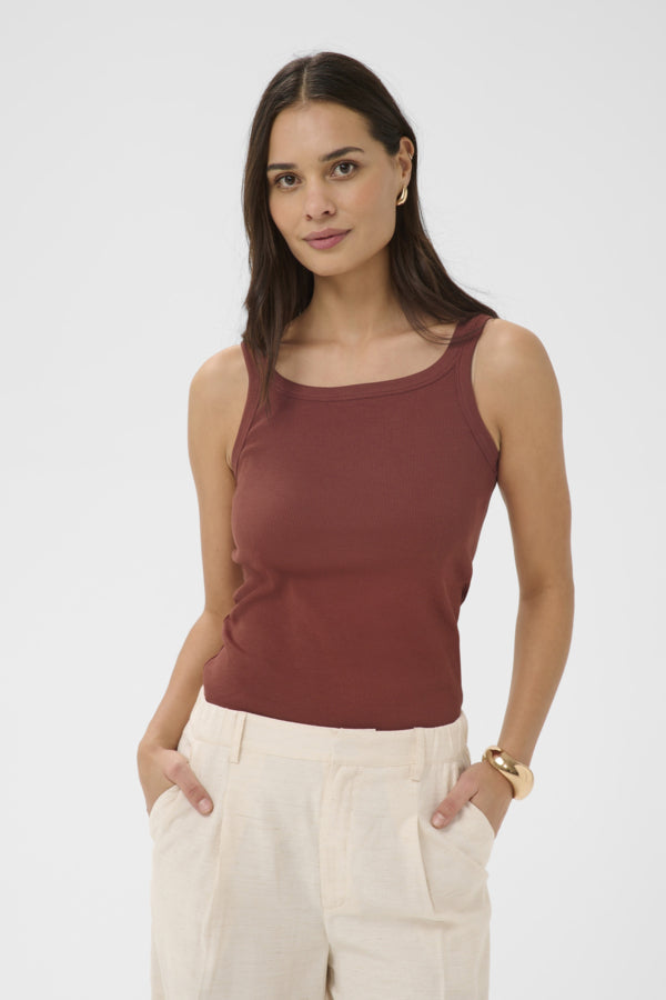 Kaffe Clothing - KAcarna tank top - Henna