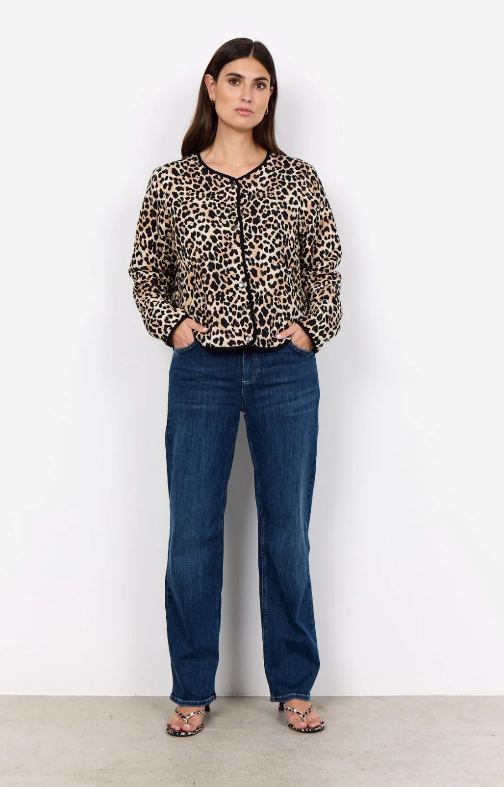 soyaconcept - SC-PIETTA 5 Jakke med leopardprint