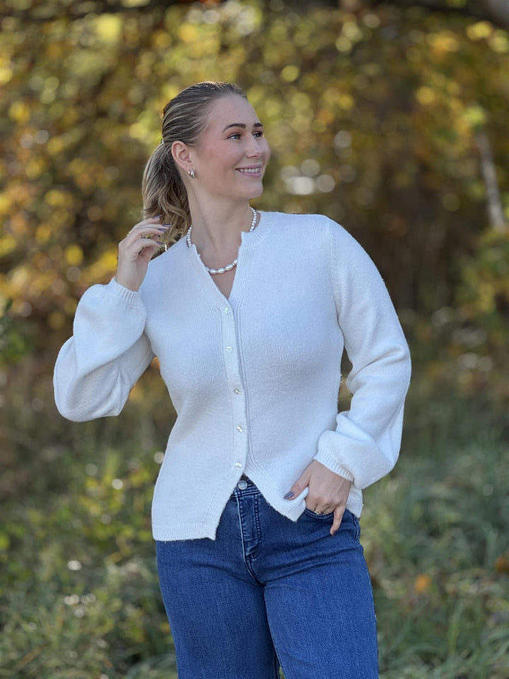 Cream - CRBelle strikket Cardigan