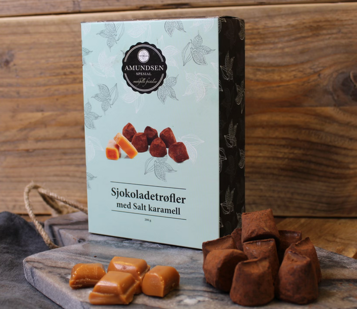 Amundsen Spesial - Sjokoladetrøfler  - Salt karamell