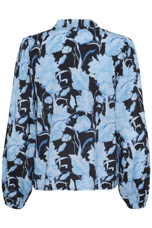 Kaffe Clothing - KASASIA Bluse - Bomsterbluse blå