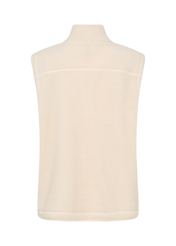 soyaconcept - SC-ONYX 3 TeddyVest - Kremhvit
