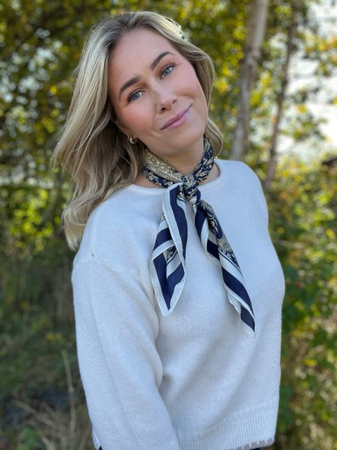NORA Norway - Skjerf/Bandana Lene - mørk blå