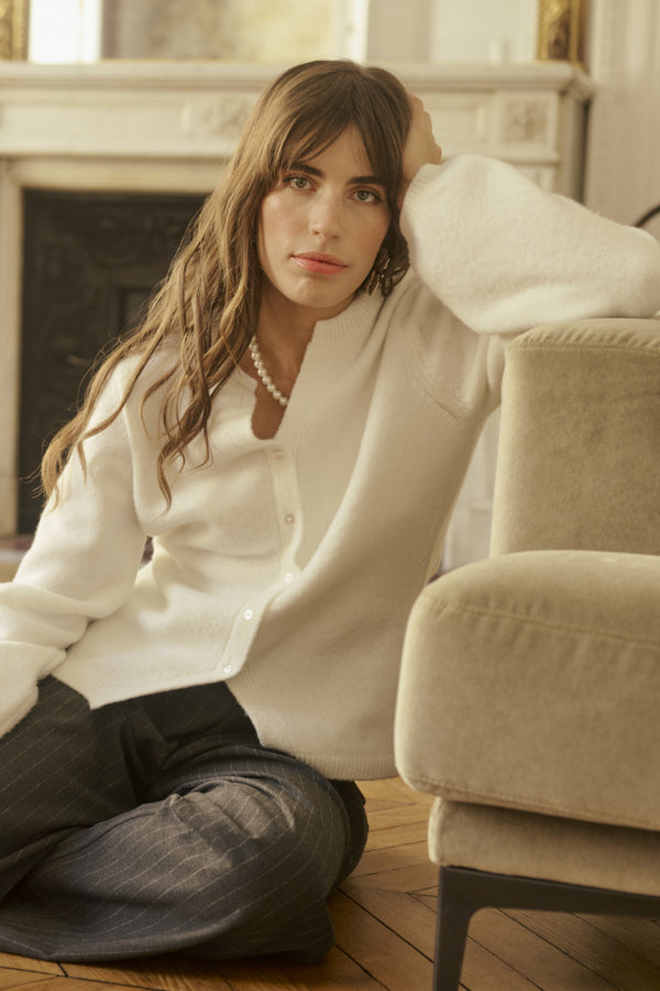 Cream - CRBelle strikket Cardigan