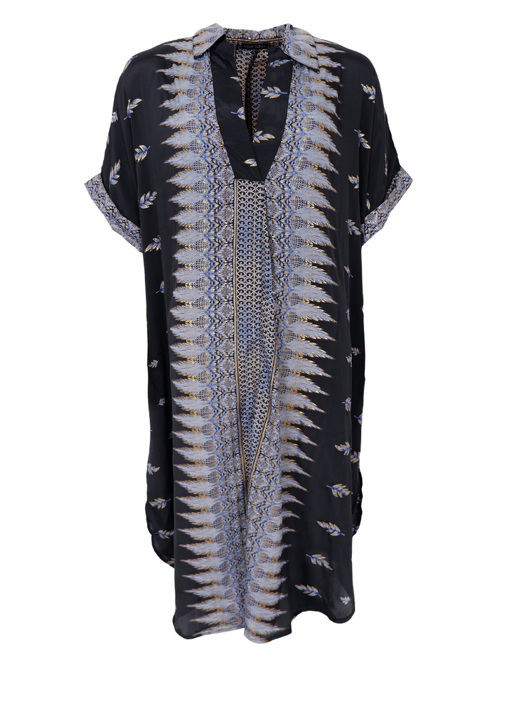 Black color - BCLUNA S/S KAFTAN Tunika