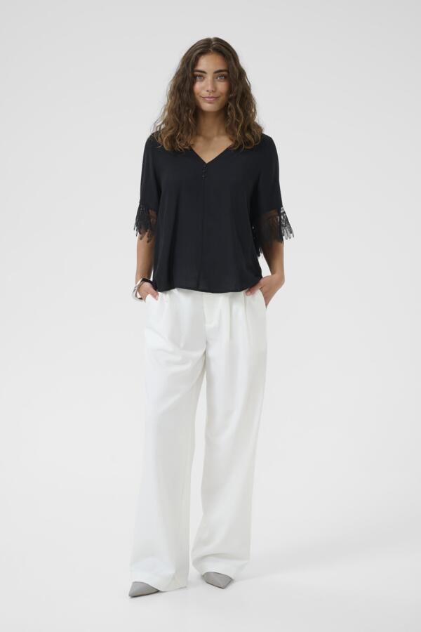 Culture - CUbrenna SS Bluse - Sort