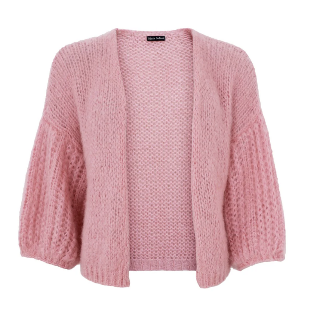 black color - BCCASEY PUFF SLEEVE CARDIGAN - ROSA