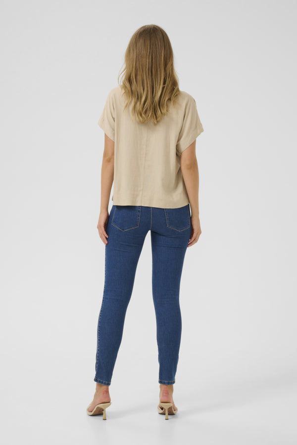 Kaffe Clothing - KAMILIA SL Bluse - Feather Gray