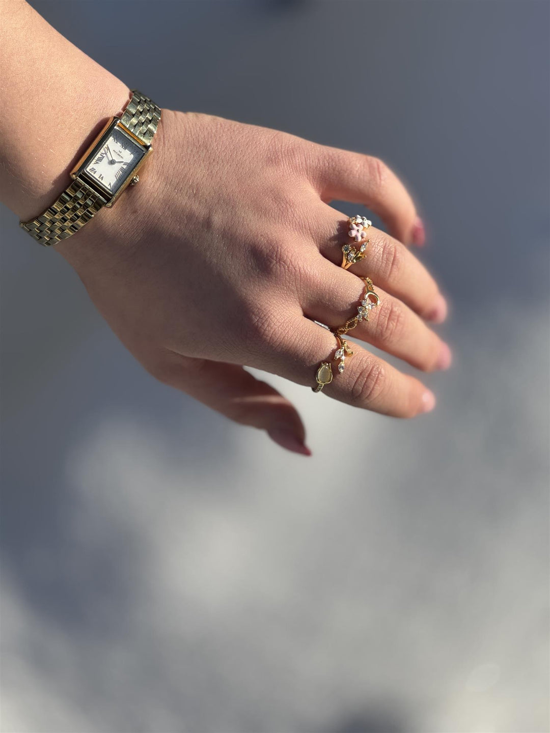 A&C - Nordic Jewellery Design - Ringer - 3 stk - Blomster