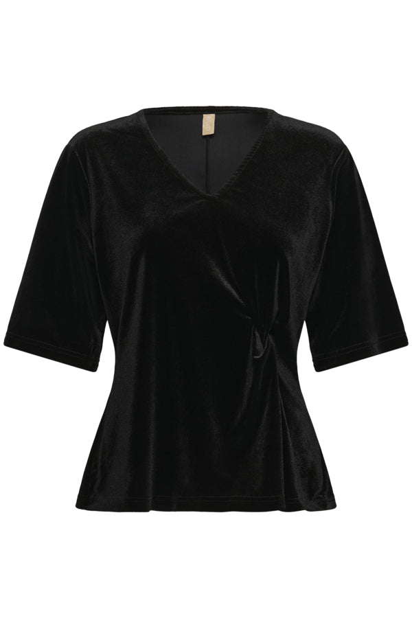 Culture - CUzoe SS Bluse - Svart