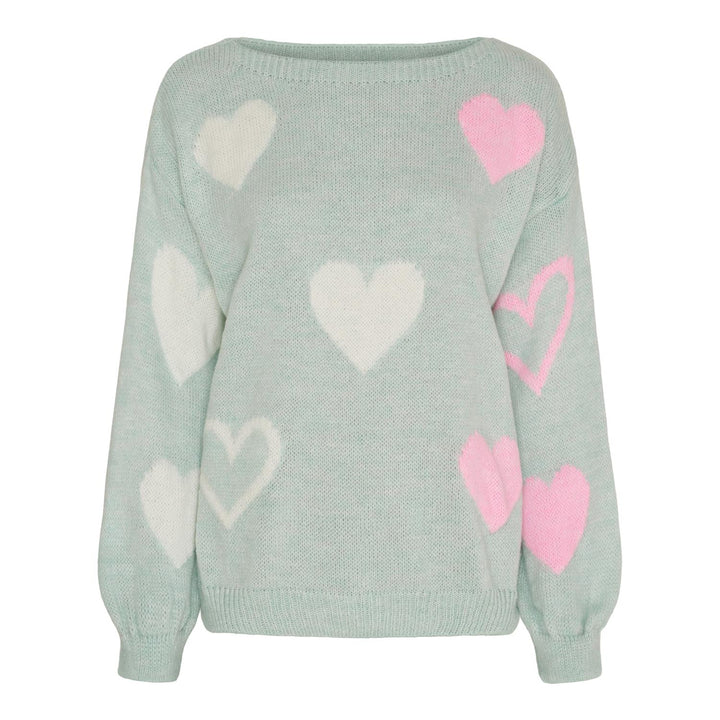 Marta Du Château - MDCAmarante Strikket Genser - Blå/Rosa