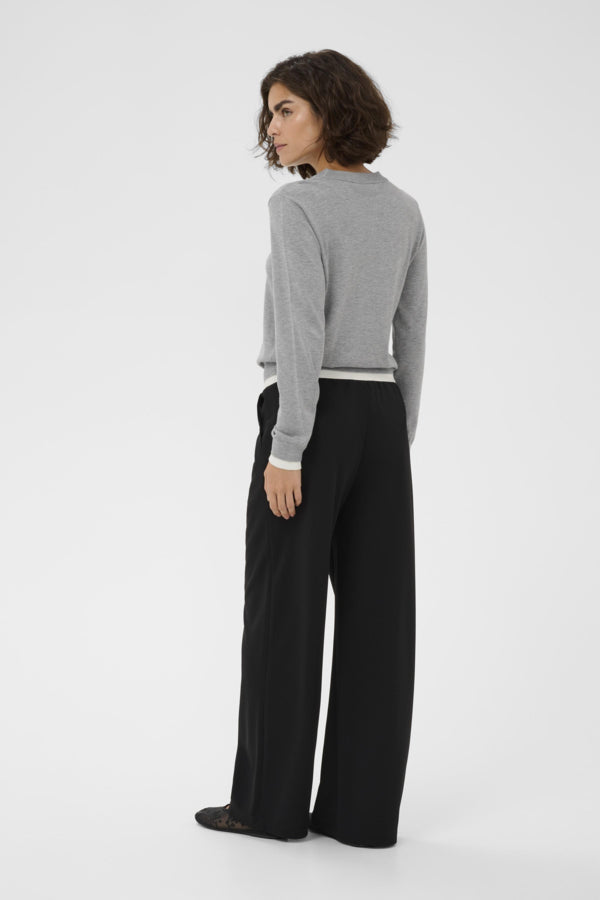 Kaffe Clothing - KALIZZA Kontrast genser - Grå