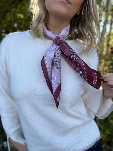 NORA Norway - SCARF - Bandana burgunder