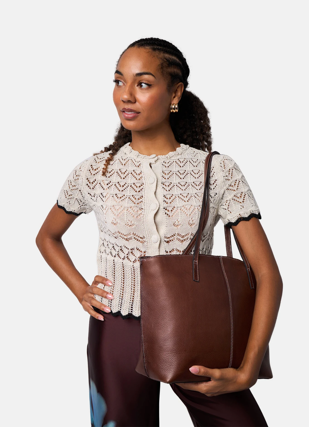 Redesigned - Malou Small Shopper Veske - Woodsmoke