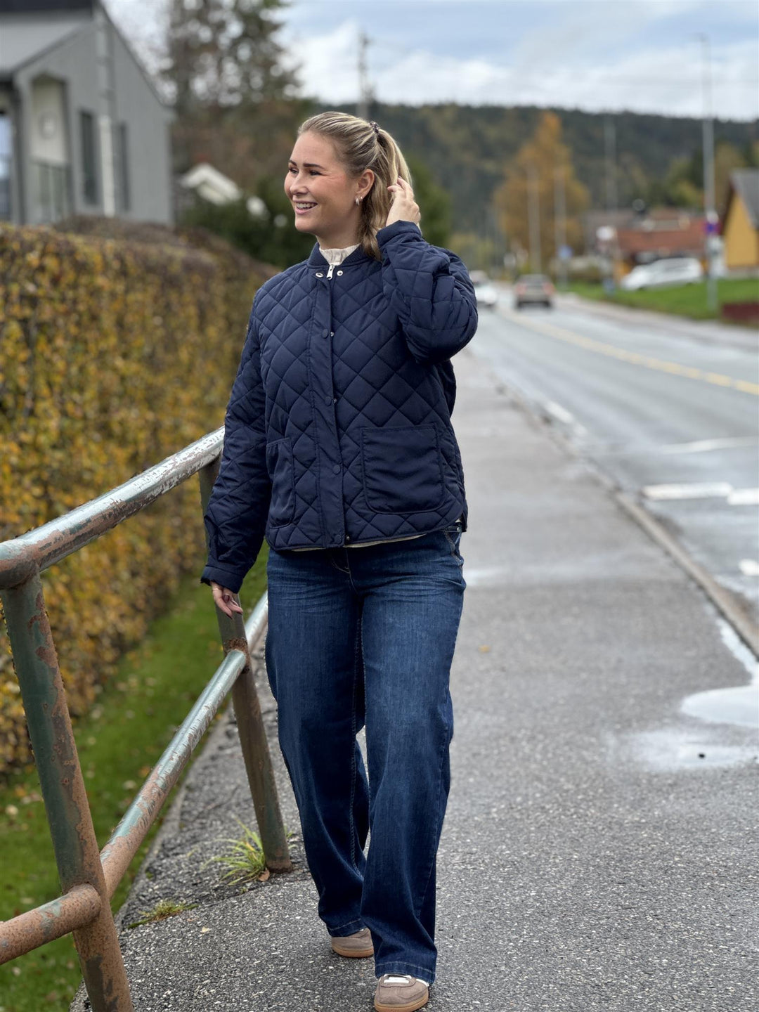 Freequent - FQTINGA - Jakke - Blå