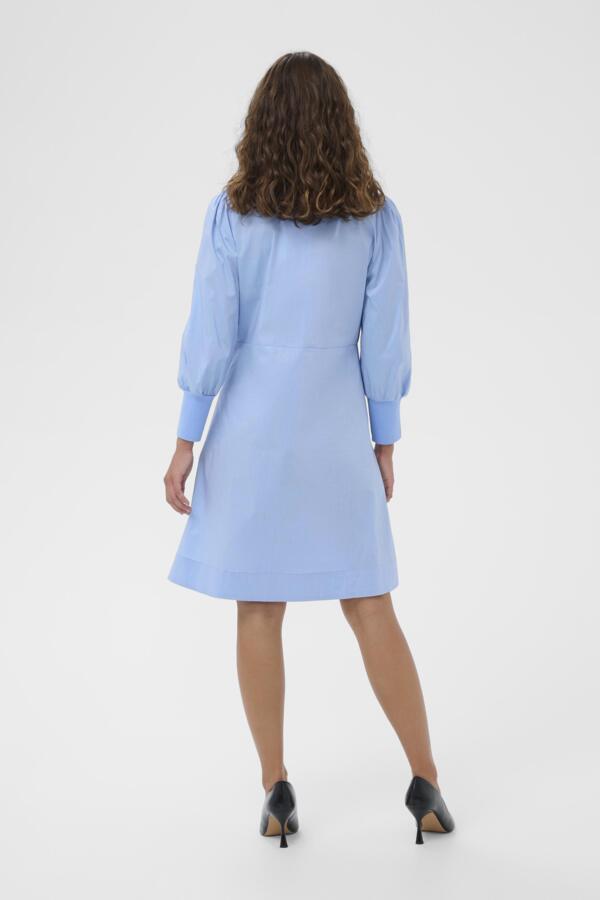 Culture - CUkiea Antionette Rib Kjole - Blå