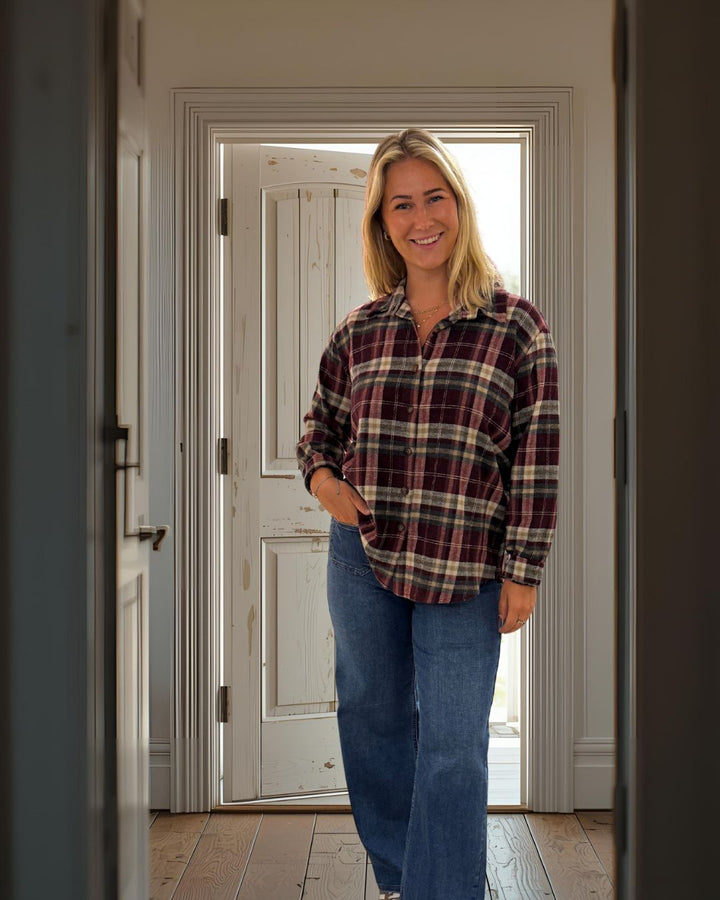 Sorbet - SBCHECKY Rutete Flanellskjorte