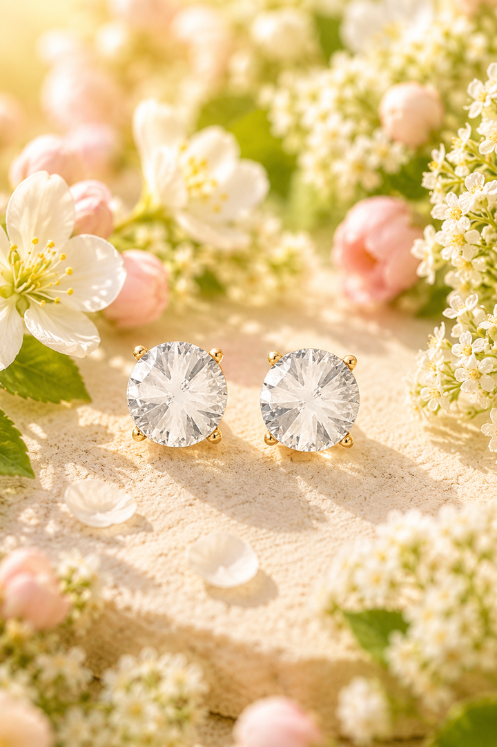 NORA Norway - Glacier studs ear clear
