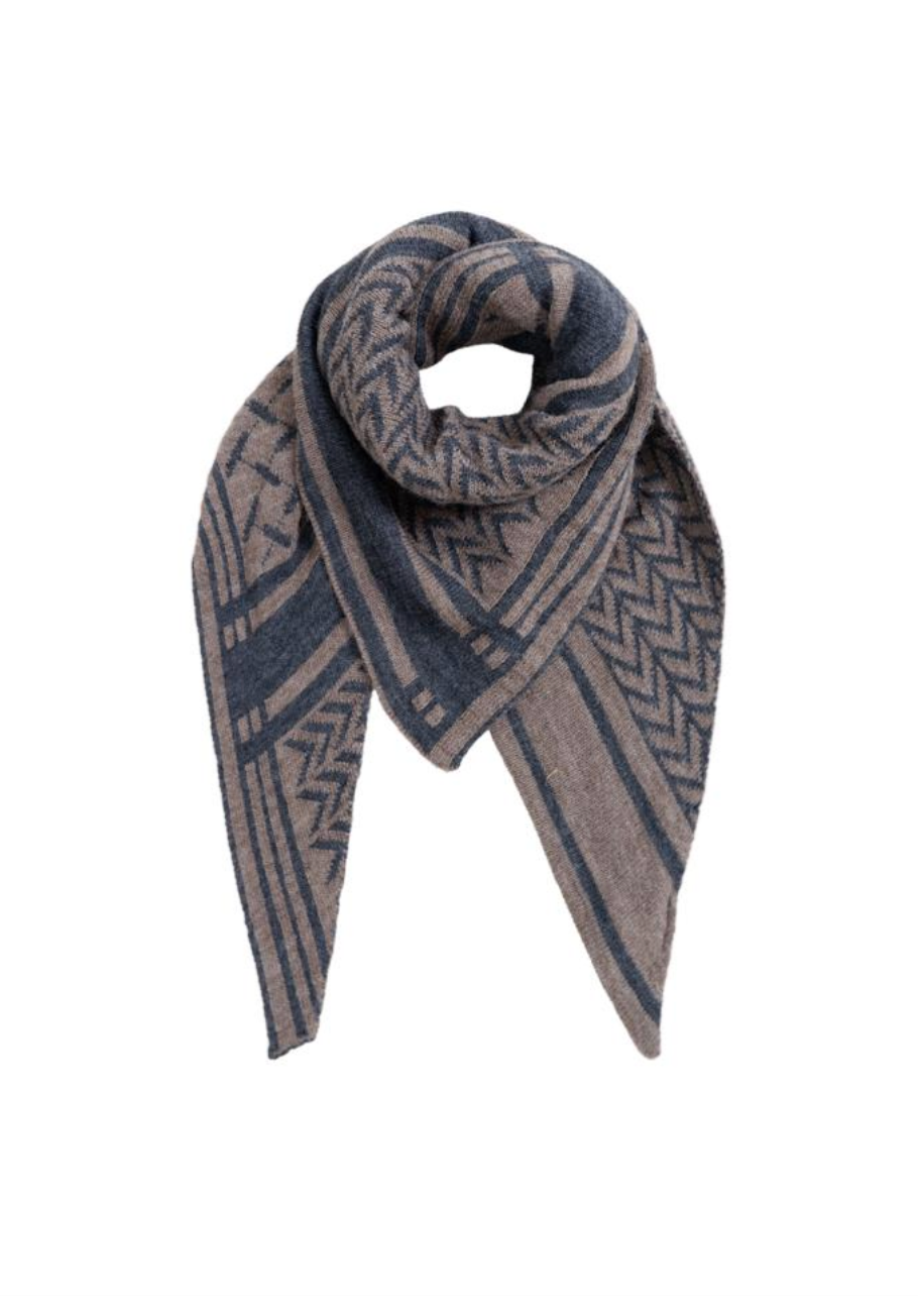 Black Colour - BCBEX Trekant skjerf/Sjal - Deep Mocca