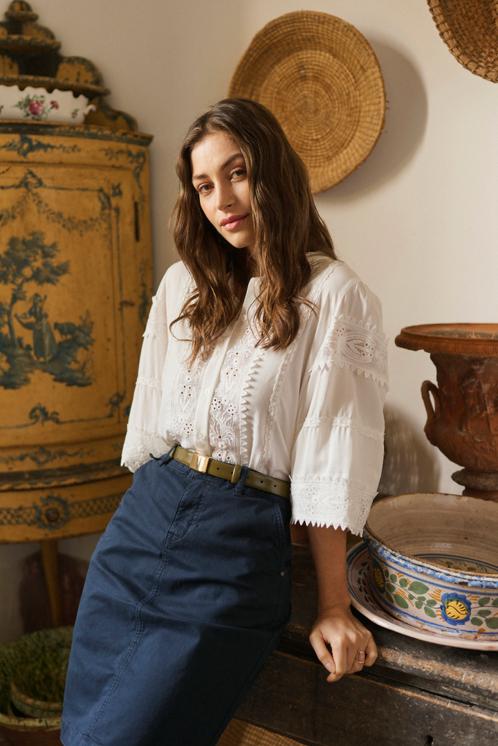 Cream - CRTess Bluse