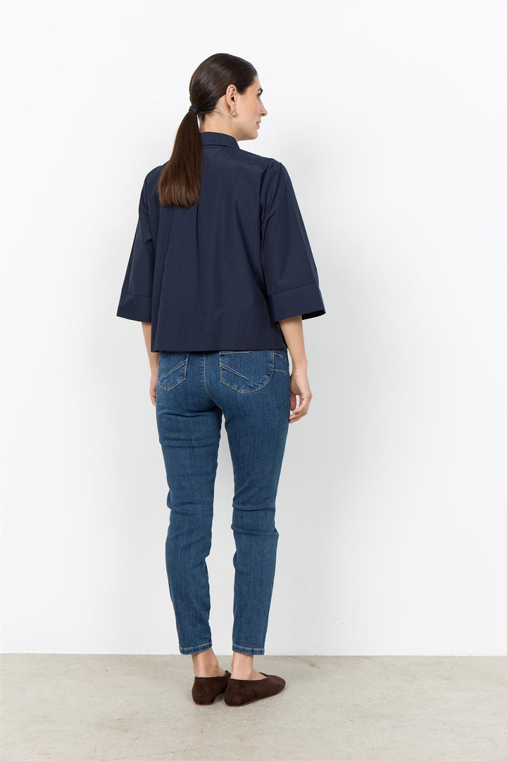 soyaconcept - SCnetti 128 Bluse - Blå