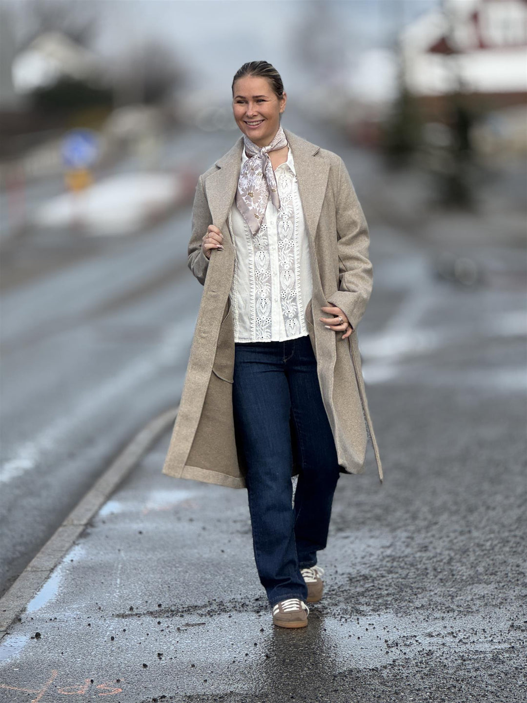 Kaffe Clothing - KASaturn jakke - Beige