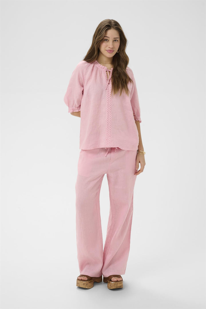 Cream - CRbellis Lace Linbluse