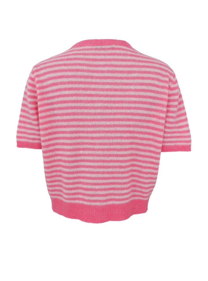 Black Colour - BCDELL stripete cardigan - Rosa
