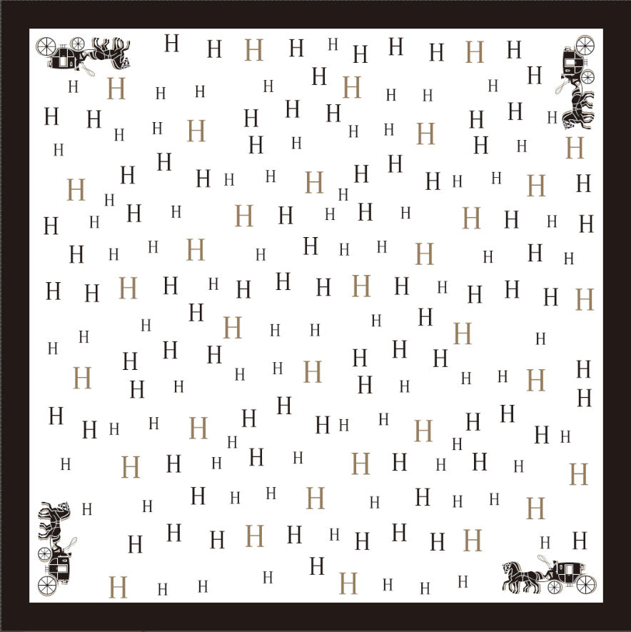 Endless - Bandana Skjerf - Sort/Hvit