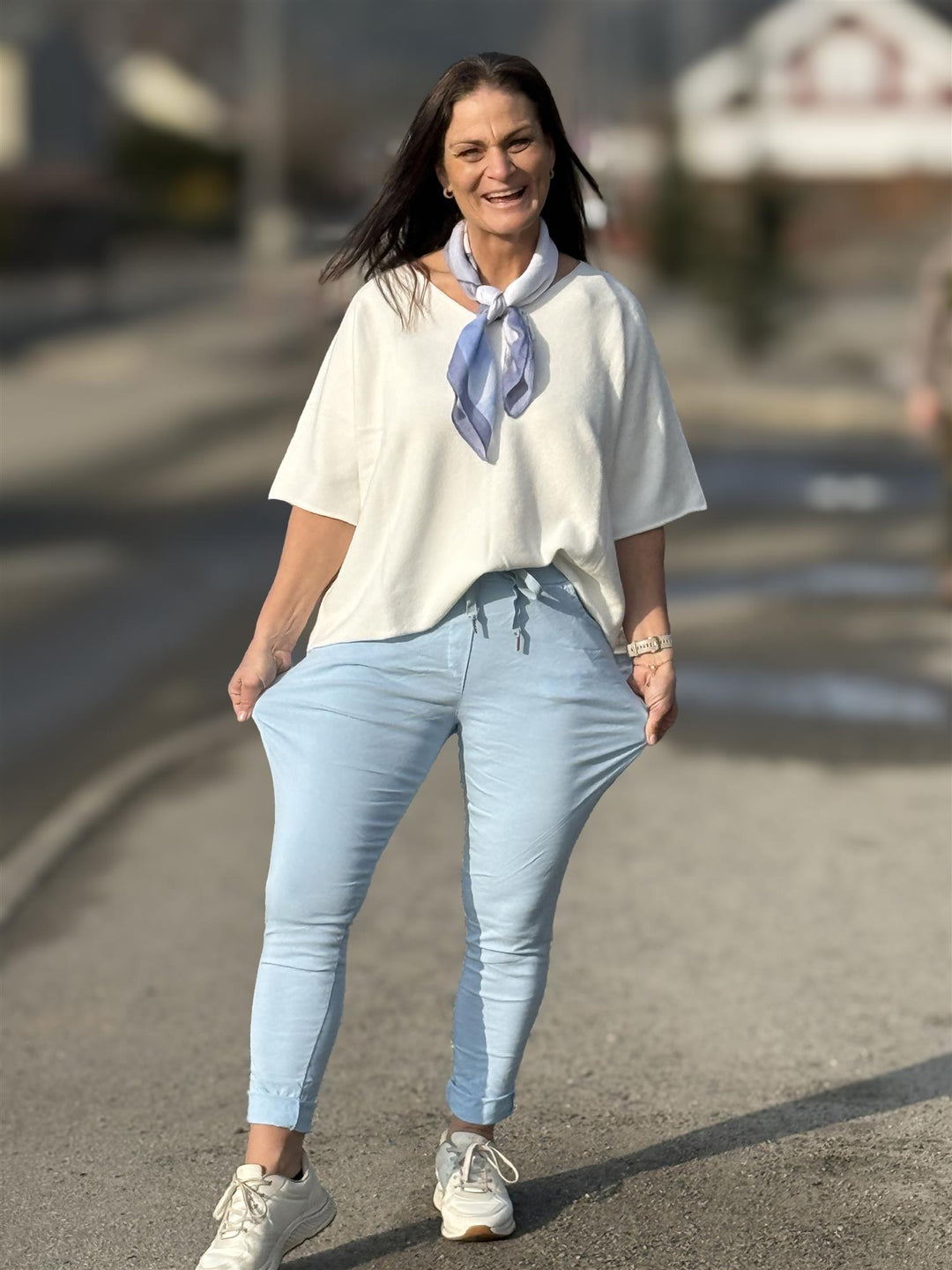 Drøbak Motehus - JAFFA Magic Bukse - Lys Blå