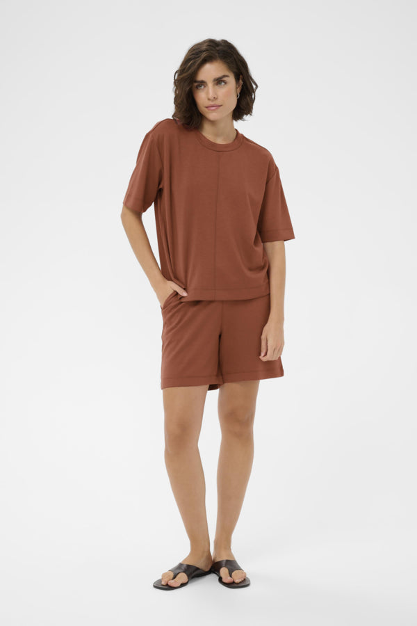 Kaffe Clothing - KAannie T-Skjorte - Brun
