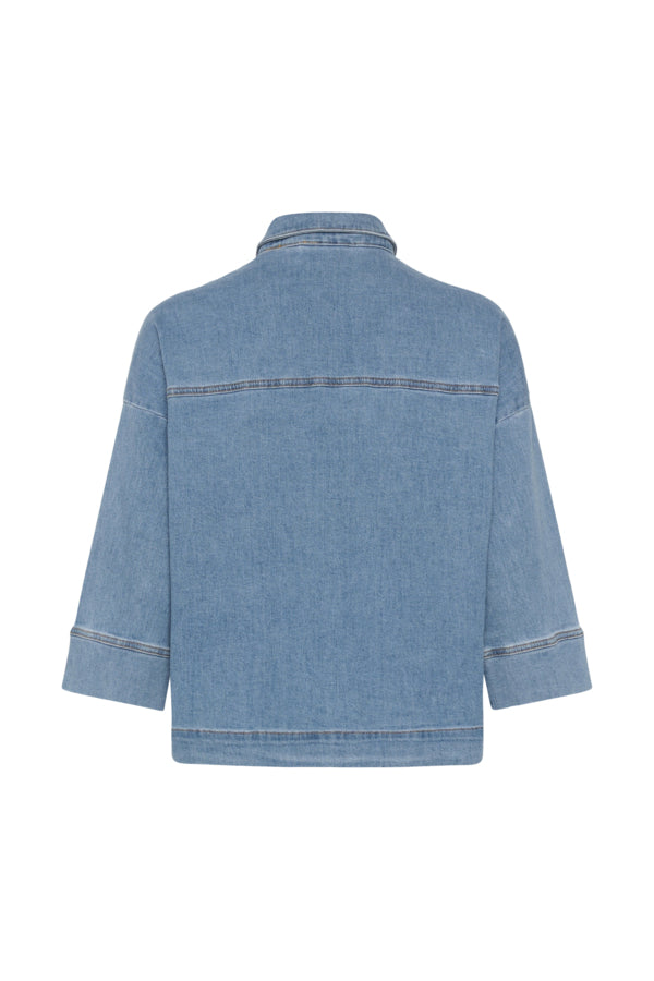 MY ESSENTIAL WARDROBE - LaraMW Short Shirt 115 - Blå