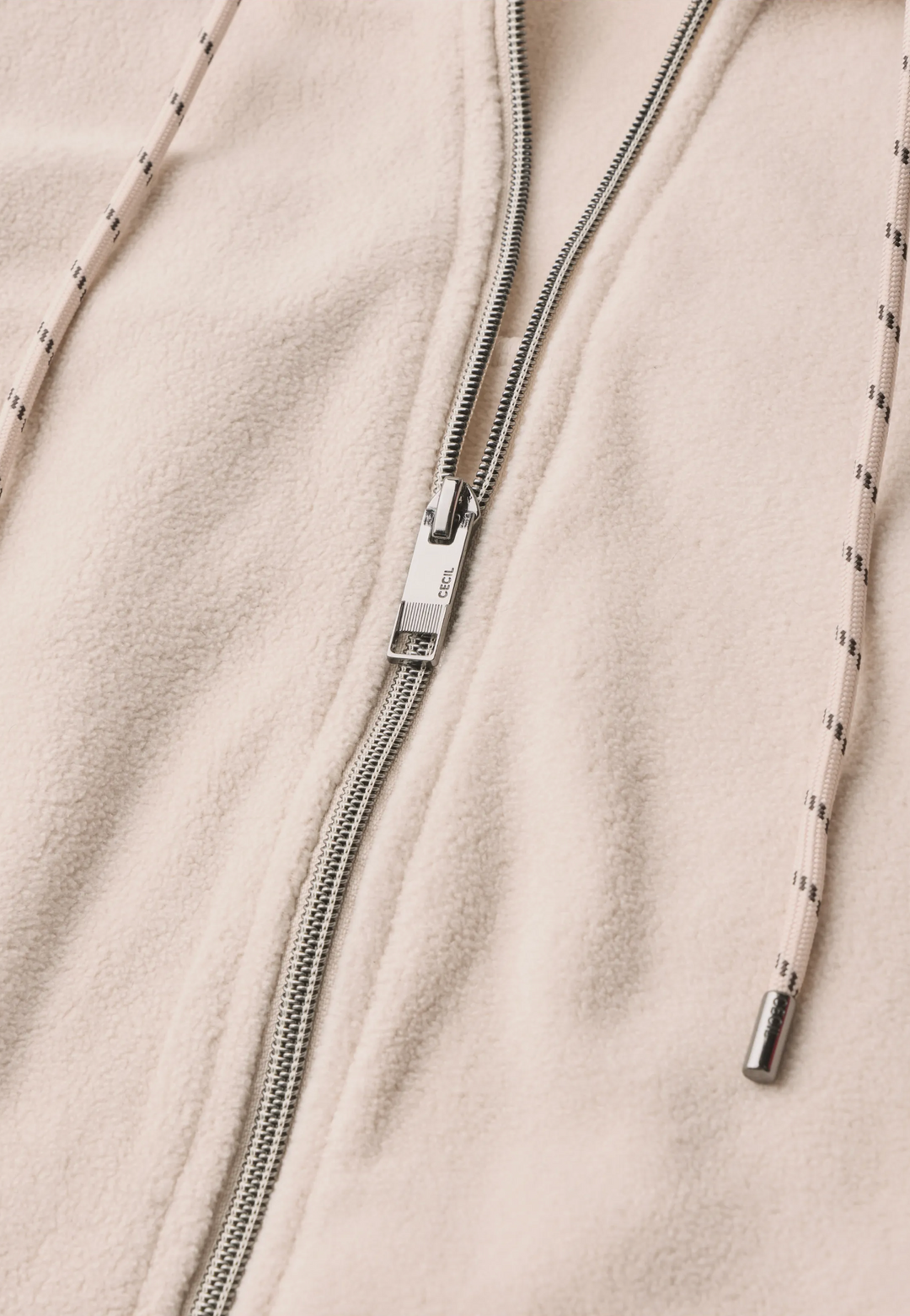 Cecil - Fleece Jakke med Hette