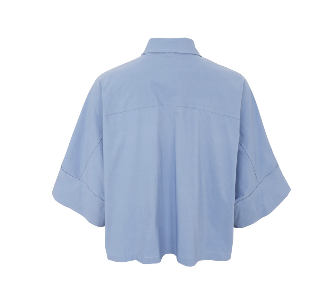 Black Colour - BCDavina loose skjorte - Dust blue