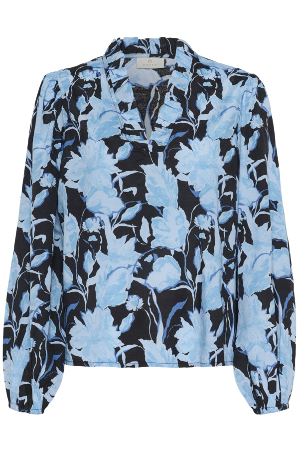 Kaffe Clothing - KASASIA Bluse - Bomsterbluse blå