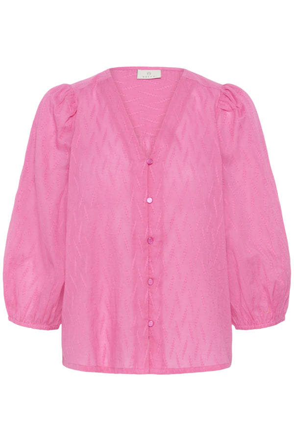 Kaffe Clothing - KAGabriela v-hals skjorte - Rosa