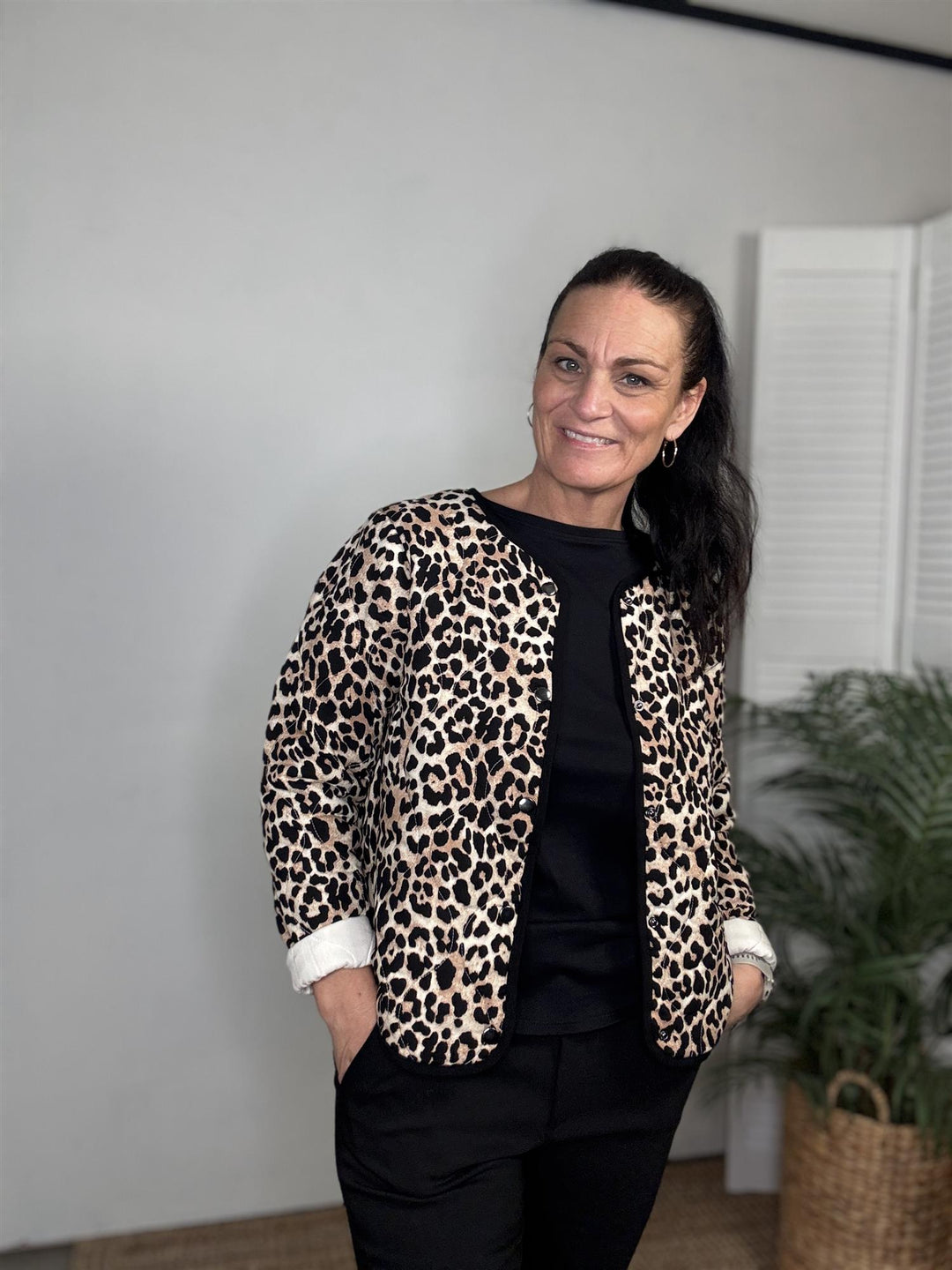 soyaconcept - SC-PIETTA 5 Jakke med leopardprint