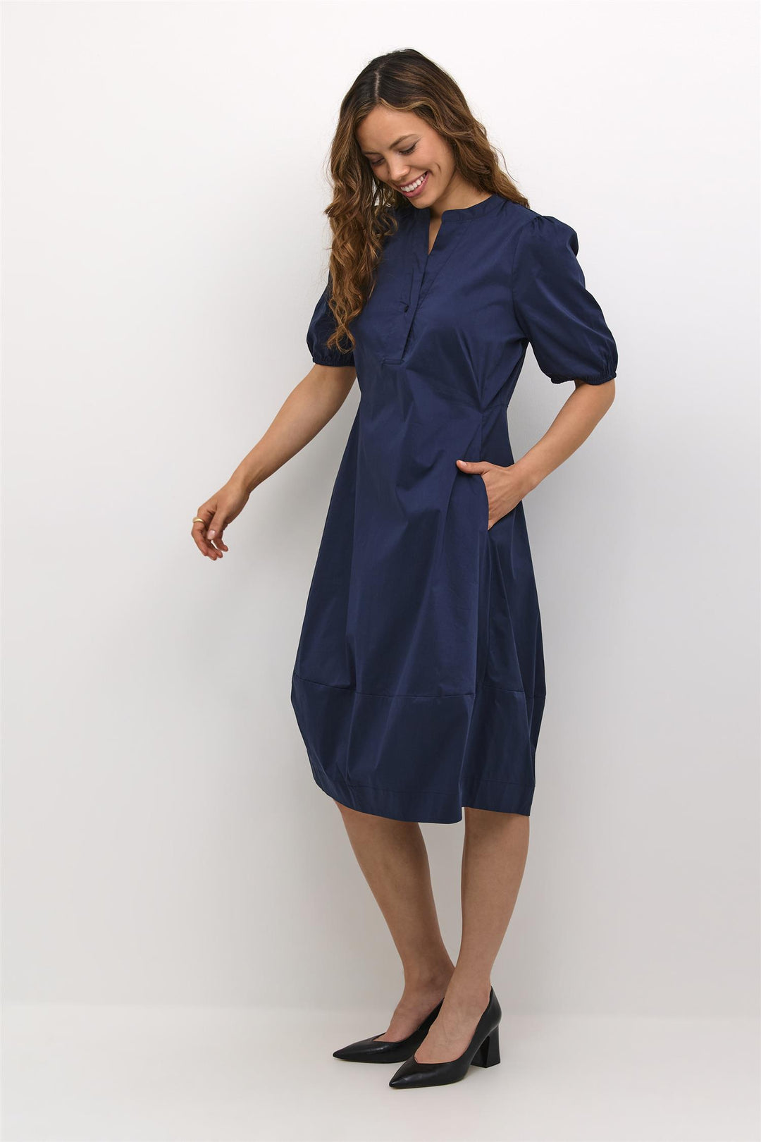 Culture - CUantoinett SS Placket Dress - Kjole