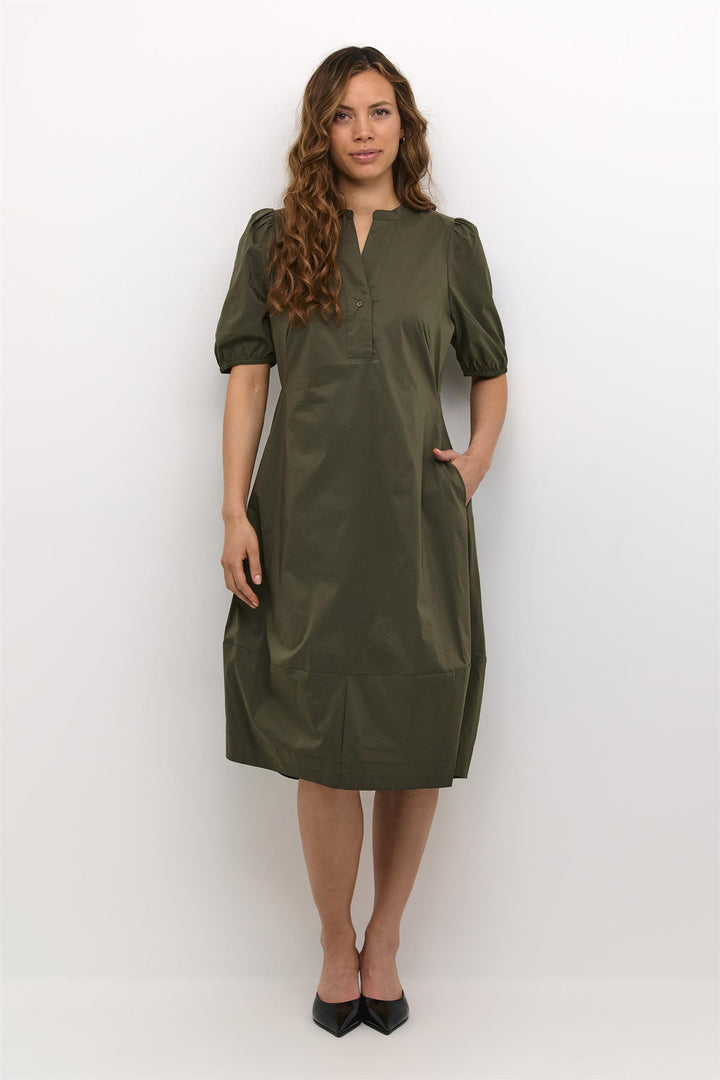 Culture - CUantoinett SS Placket Dress - Kjole