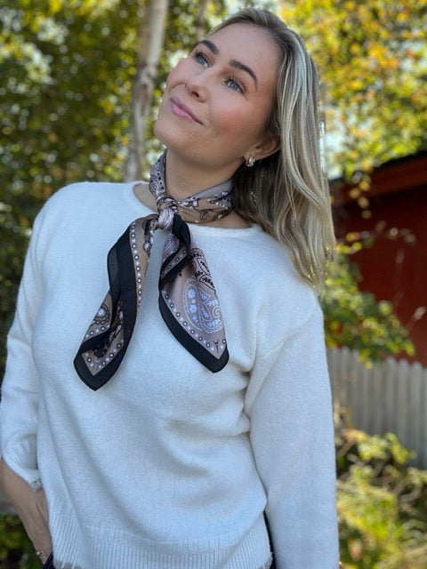 NORA Norway - Skjerf/bandana - Brown/grey