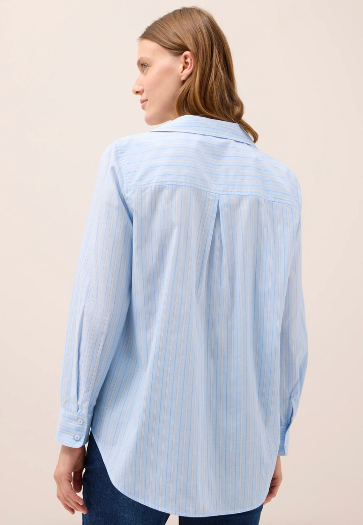 Cecil - Stripet bomullsbluse/skjorte