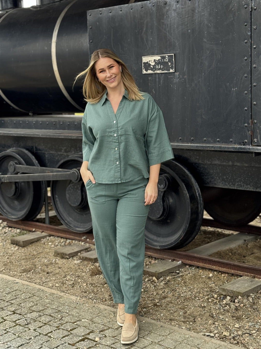 Freequent - FQLAVA - Bukser - Dark Forest