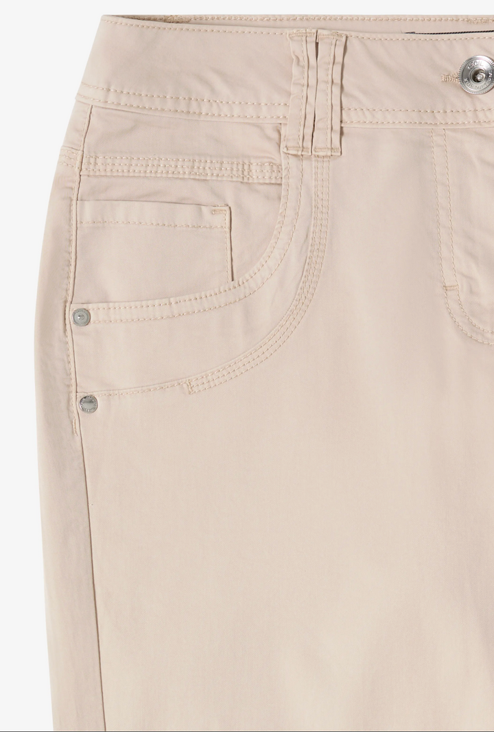 Cecil - Scarlett Bomulls Bukse - Beige - L:26