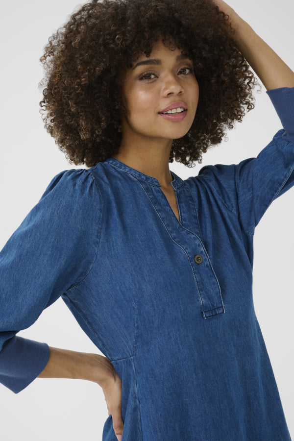 Culture - CUallura arpa kjole 3/4 arm sleeve dress